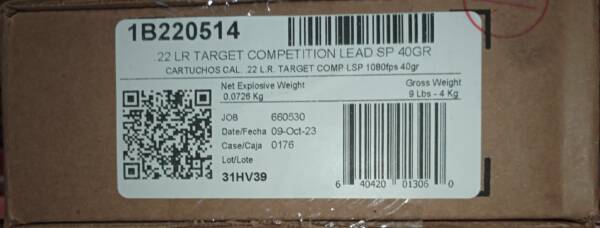 Aguila Ammunition .22 Target Rifle Ammo - 40 Grain | Solid Point | 1000rd Case