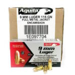 Aguila Ammunition 9mm Luger Handgun Ammo - 115 Grain | FMJ | 1000rd Case