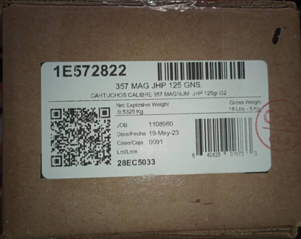 Aguila Ammunition .357 Magnum Handgun Ammo - 125 Grain | JHP | 500rd Case