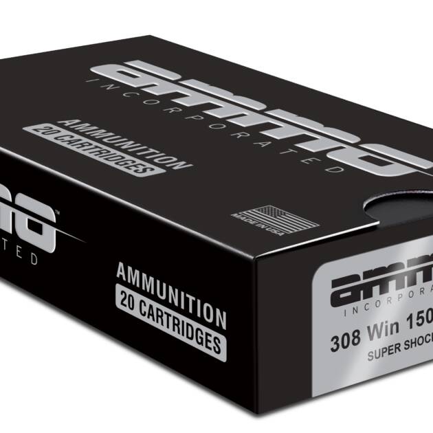 Ammo Inc Signature Hunt .308 Win Rifle Ammo - 150 Grain | Super Shock Tip | 20rd Box