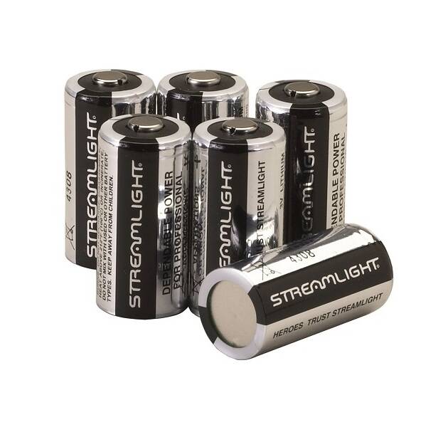 STREAMLIGHT CR123A LITHIUM BATTERIES 6PK