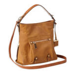 BULLDOG HOBO ANNA PURSE COGNAC