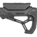 FAB DEF AR15 STOCK W/CHEEK REST BLK