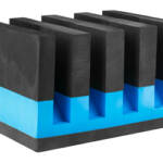 GPS 4 PISTOL CRADLE HOLDER BLK/BLUE