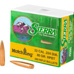 SIERRA MATCHKING .224 80GR 500CT