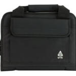 UTG DELUXE DOUBLE PISTOL CASE BLK