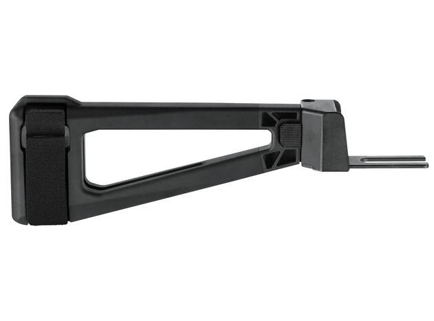 SB Tactical AKTF Triangle Side-Folding Pistol Stabilizing Brace for AK47 Pistol - Black | Fits standard AK47/74 pistols | Includes Folding Hinge