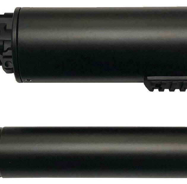 F5 MFG Soda Can Launcher - Black | Picatinny Rail | Includes Golfball/Net/Smoke Canister attachment