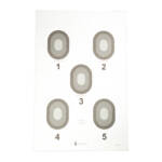 ACTION TGT 5 BULLSEYE CRM 100PK