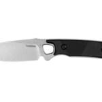 KERSHAW STEPPE 3.55" PLN D2 BLK/SLV