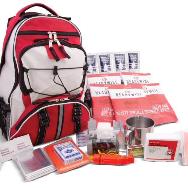 ReadyWise 64 Piece Survival Backpack - Red