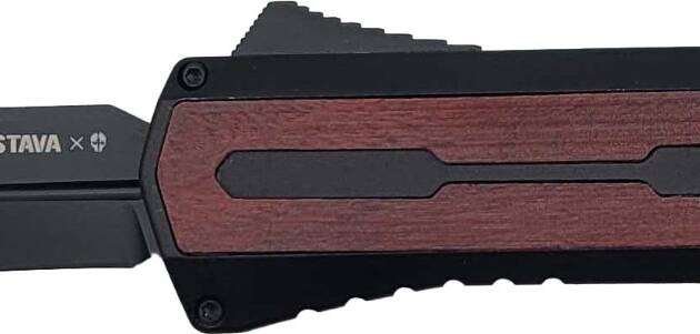 Zastava A7 OTF Knife - Serbian Red Wood | S35VN Spear Point Blade