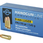 PPU 9MM FMJ 115GR 50/1000