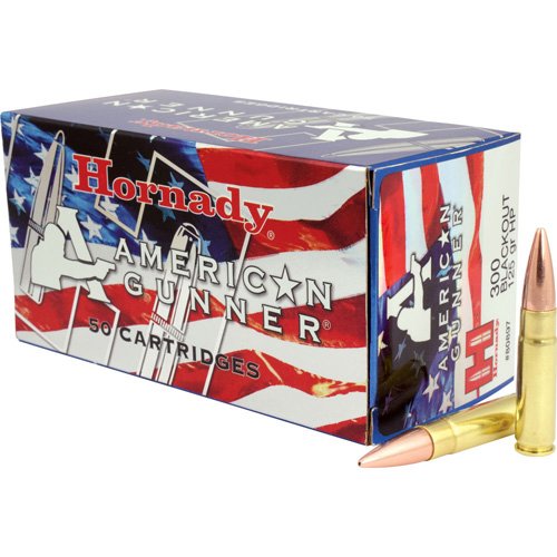 AMERICAN GUNNER AMMUNITION - 300 BLACKOUT, 125 GR, HP, 2175 FPS, 50/BX