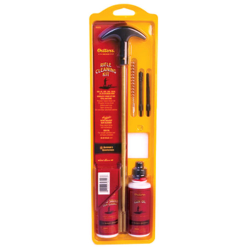 22 CAL RIFLE CLEANING KIT - BRASS ROD CLAM