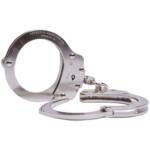 CHAIN LINK HANDCUFF - NICKEL FINISH
