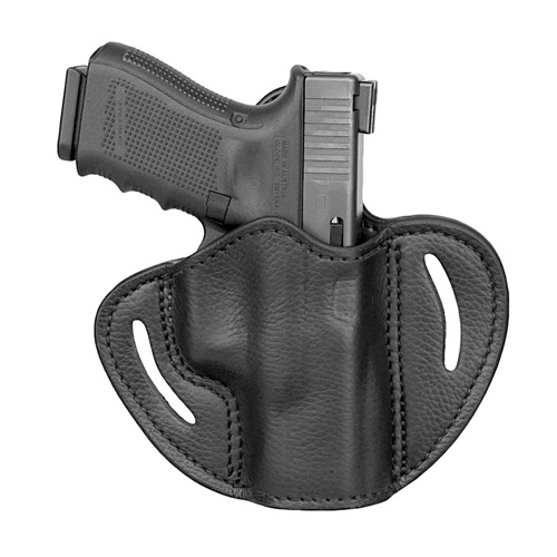ULTRA CUSTOM BELT HOLSTER - BLACK, LEATHER, RIGHT HANDED, SIZE 2.1, GLOCK 17/19