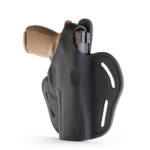 REINFORCED THUMB BREAK HOLSTER - STEALTH BLACK, RIGHT HANDED, LEATHER, SIG SAUER P220/P227, BHX5