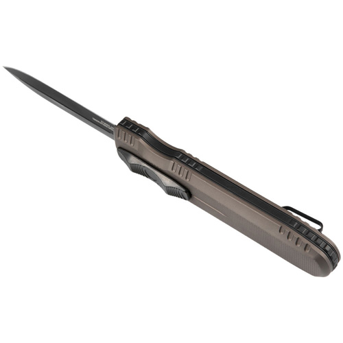 PENTAGON OTF KNIFE - FDE, SPEAR POINT, PLAIN EDGE, 3.79" BLADE