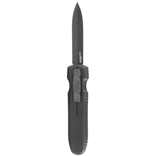 PENTAGON OTF AUTO KNIFE - BLACKOUT, SPEAR POINT, PLAIN EDGE, 3.79" BLADE