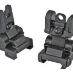 FLIP UP IRON SIGHTS - BLACK, PICATINNY