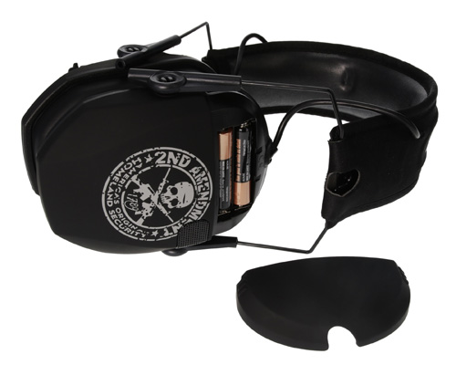 FREEDOM SERIES MUFFS - BLACK, NRR 23 DB, 2ND AMENDMENT