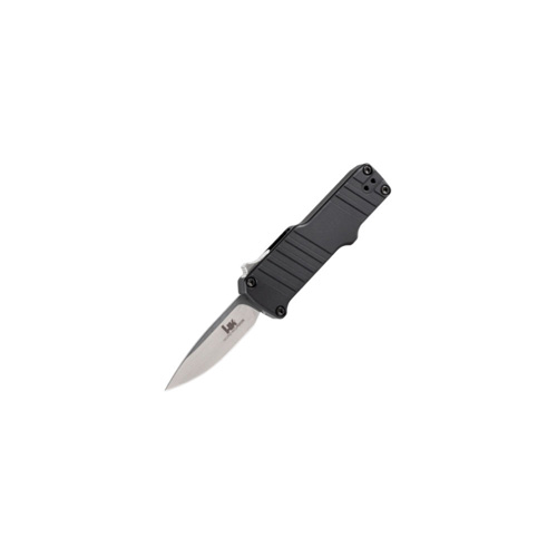 HK MICRO INCURSION OTF AUTOMATIC - BLACK, CLIP POINT, PLAIN EDGE, 1.95" BLADE