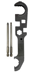 AR-15 ARMORER WRENCH - MATTE, 4" T25 AND 4" PHILLIPS DRIVER