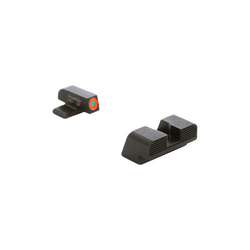 PROTECTOR SIGHT SET - BLACK, GREEN TRITIUM ORANGE FRONT, BLACK SERRATED REAR, ALL SPRINGFIELD XD MODELS