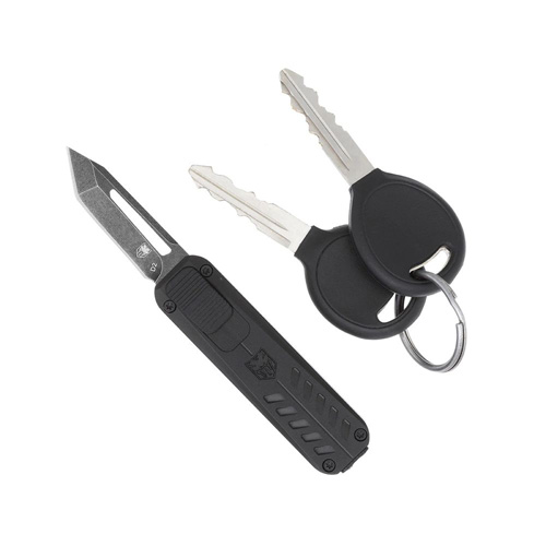CALIFORNIA OTF 928SB - BLACK, TANTO, 1.75" STONEWASHED BLADE, SIDE RETRACTION