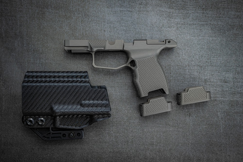 JT P365 GRIP MODULE W/ SAFETY - DARK GREY, IWB SLIMLINE HOLSTER