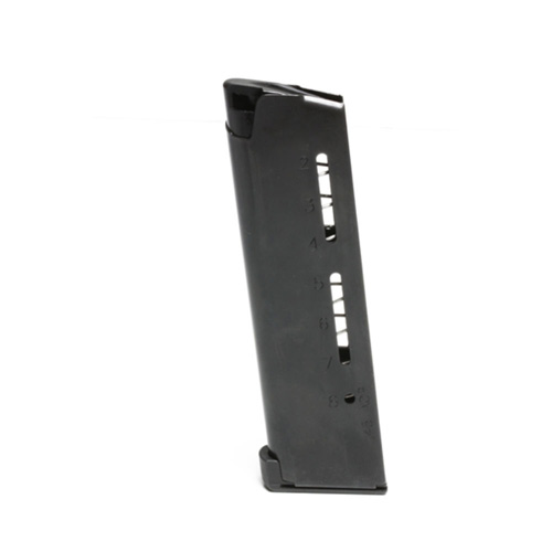 1911 ELITE TACTICAL MAGAZINE, .45 ACP, FULL-SIZE, 8 ROUND, LO-PROFILE STEEL BASE PAD, BLACK FLUOROPOLYMER FINISH