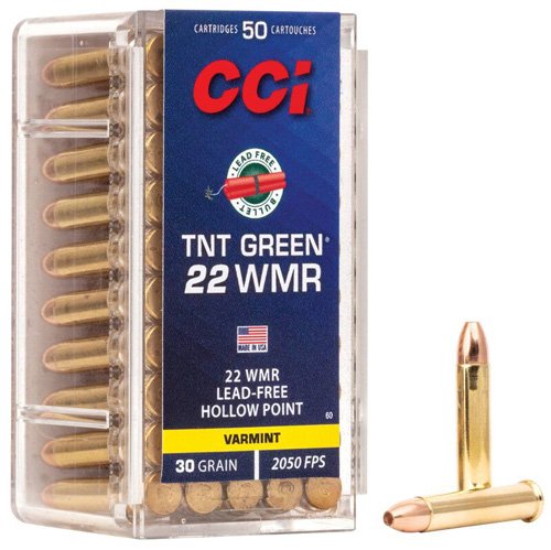 TNT GREEN 22 WMR 30 GR - HP, 2050 FPS, 50/BX