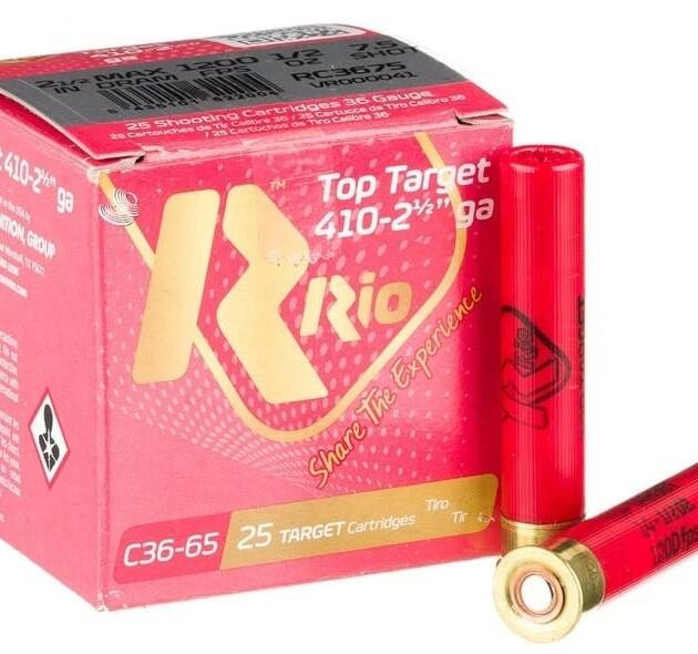 Rio TT410 .410ga 2.5 inch Shotgun Shells - #7.5 | 1/2 oz. | 1200 fps | 25rd Box
