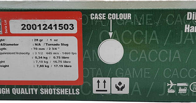 Sterling 12 Gauge Shotgun Ammo - Tornado Slug | 1,470 fps | 2.75 inch | 200rd Case