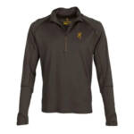MERINO 1/4 ZIP SHIRT - MAJOR BROWN, XL