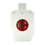 B/C 2/3 IPSC SILHOUETTE TARGET WHT