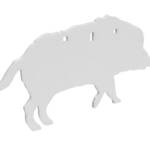 B/C AR500 3/8" SILHOUETTE BOAR WHT