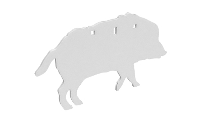 B/C AR500 3/8" SILHOUETTE BOAR WHT