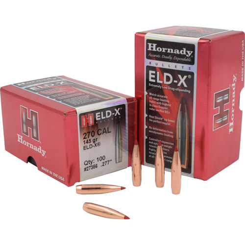 ELD-X BULLETS - .270 CAL, 145 GRAIN, 100/BX
