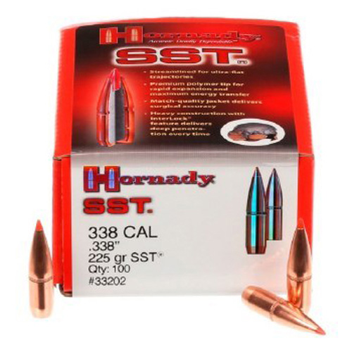 SST SUPER SHOCK TIP BULLET - 338 CAL. .338", 225 GR, 100/BX