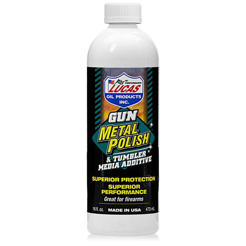 LUCAS GUN METAL POLISH - 16 OZ. LIQUID BOTTLE