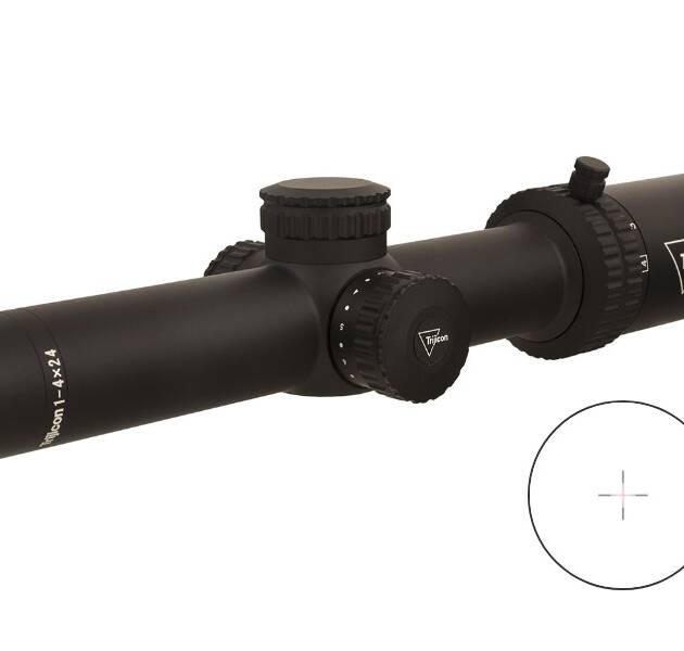 TRIJICON CREDO 1-4X24 BLK 30MM MRAD RED