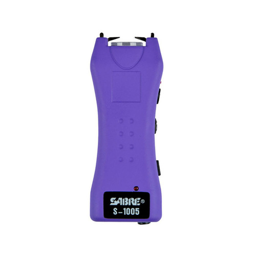 MINI STUN GUN 600K WITH HOLSTER - PURPLE