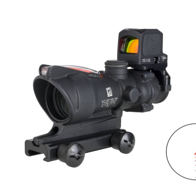 TRIJICON ACOG 4X32 RED CHEV .223 W/RCR