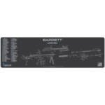 BARRETT M107A1 SCHEMATIC MAGNUM GUN MAT - CHARCOAL GRAY/CERUS BLUE, 14" X 48"